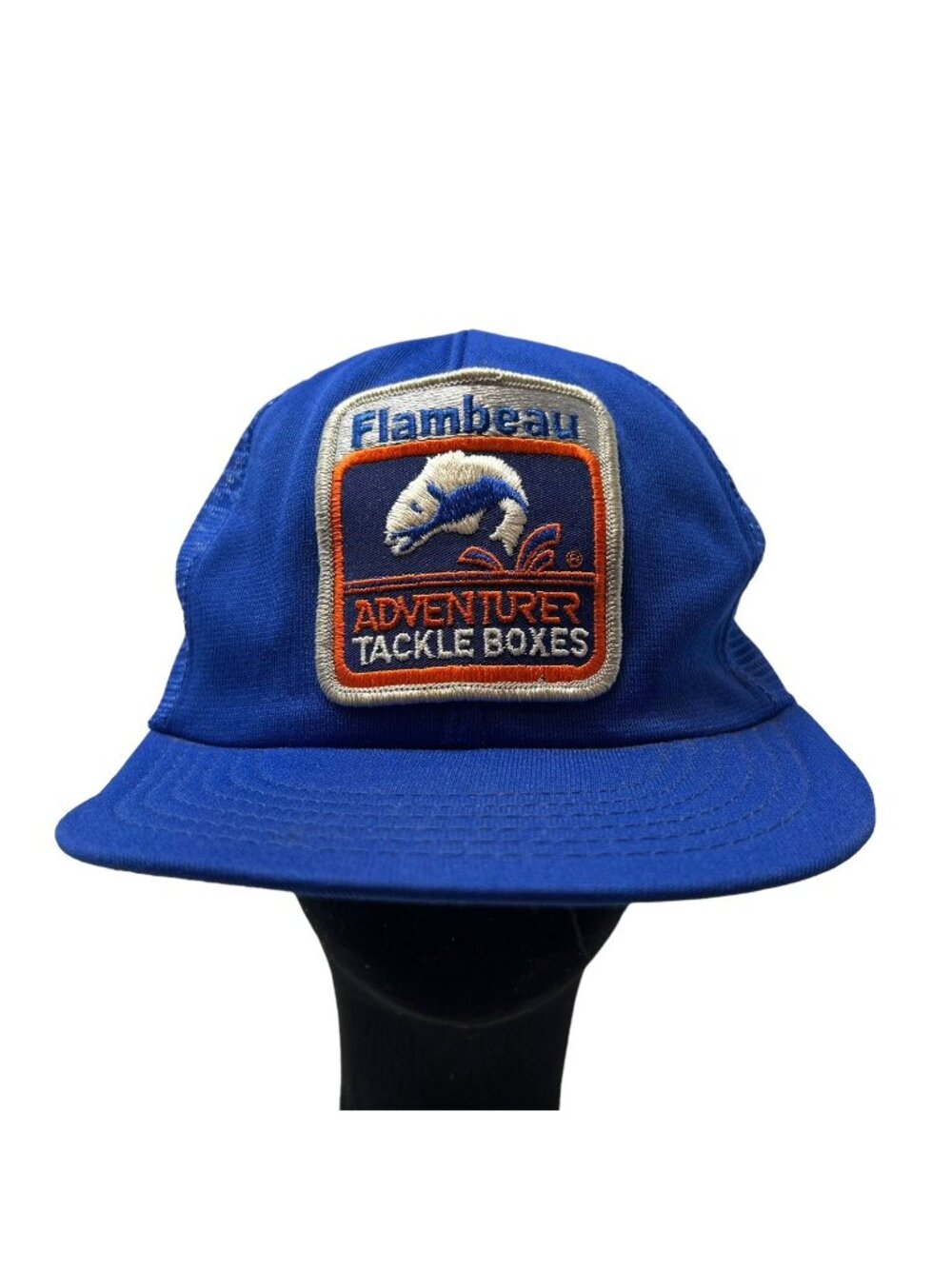 Flambeau Adventurer Tackle Boxes Vintage Snapback Mesh Trucker Hat Cap Patch 80s